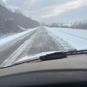 Car Dashboard Winter Drive